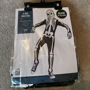 Glow in the Dark Skeleton Costume for Kids